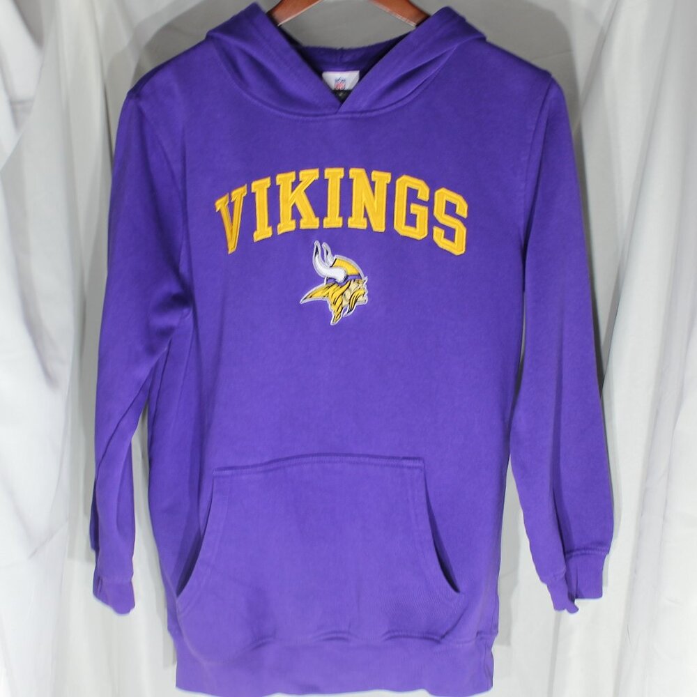 NFL Team Apparel - Minnesota Vikings Pullover Hoodie - Size Youth XL (18/20)
